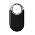Black and white GPS tracking device for pets and children with compact design