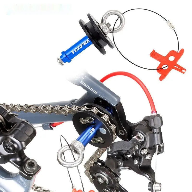 Aluminium alloy bicycle chain holder tool with three version options
