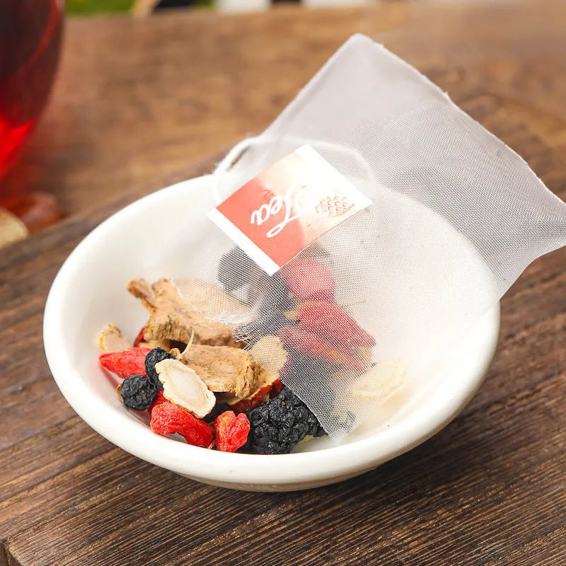 Ginseng black wolfberry tea in 40 individual sachets with total 200g weight