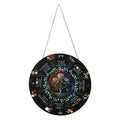 29.5 cm boxwood decorative pendant in American style, showing design options like black cat, owl, and rose.