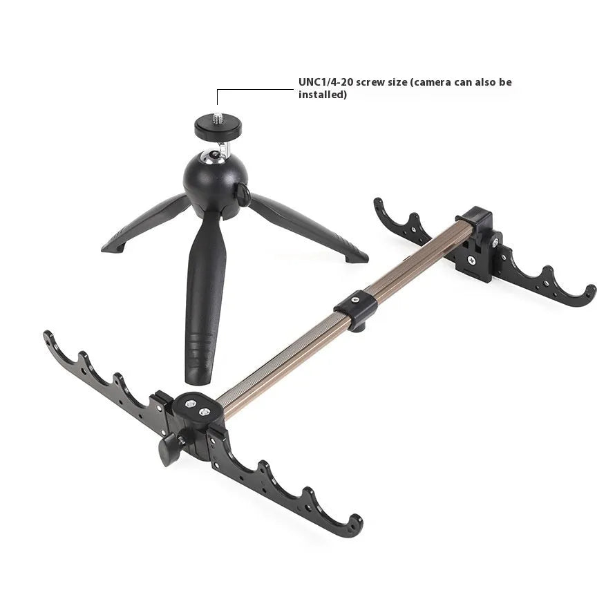 Aluminium triangle ice fishing rod holder bracket for small fishing rods