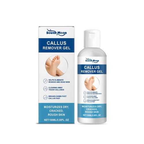 100g jar of callus remover gel with coconut oil and tea tree oil for foot care