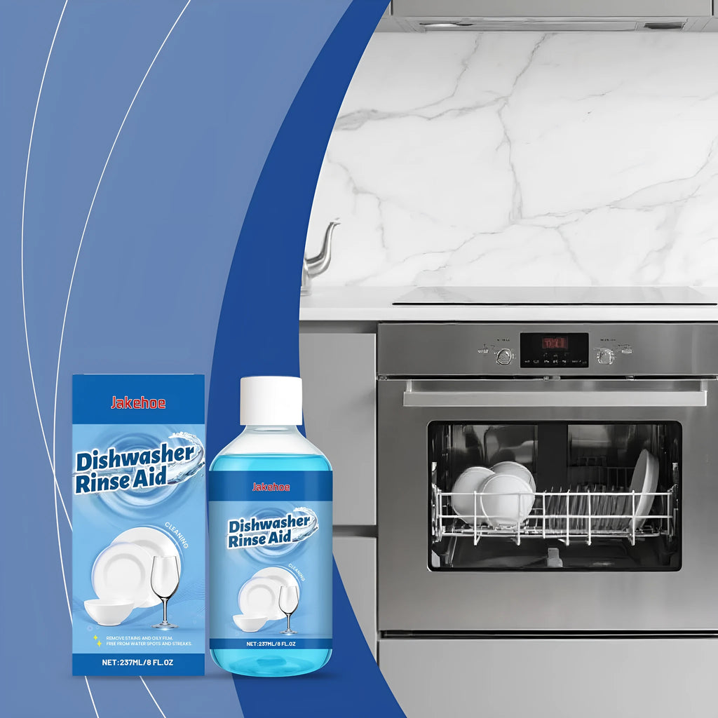237mL dishwasher detergent aid bottle measuring 5.8x12.8cm for kitchenware cleaning