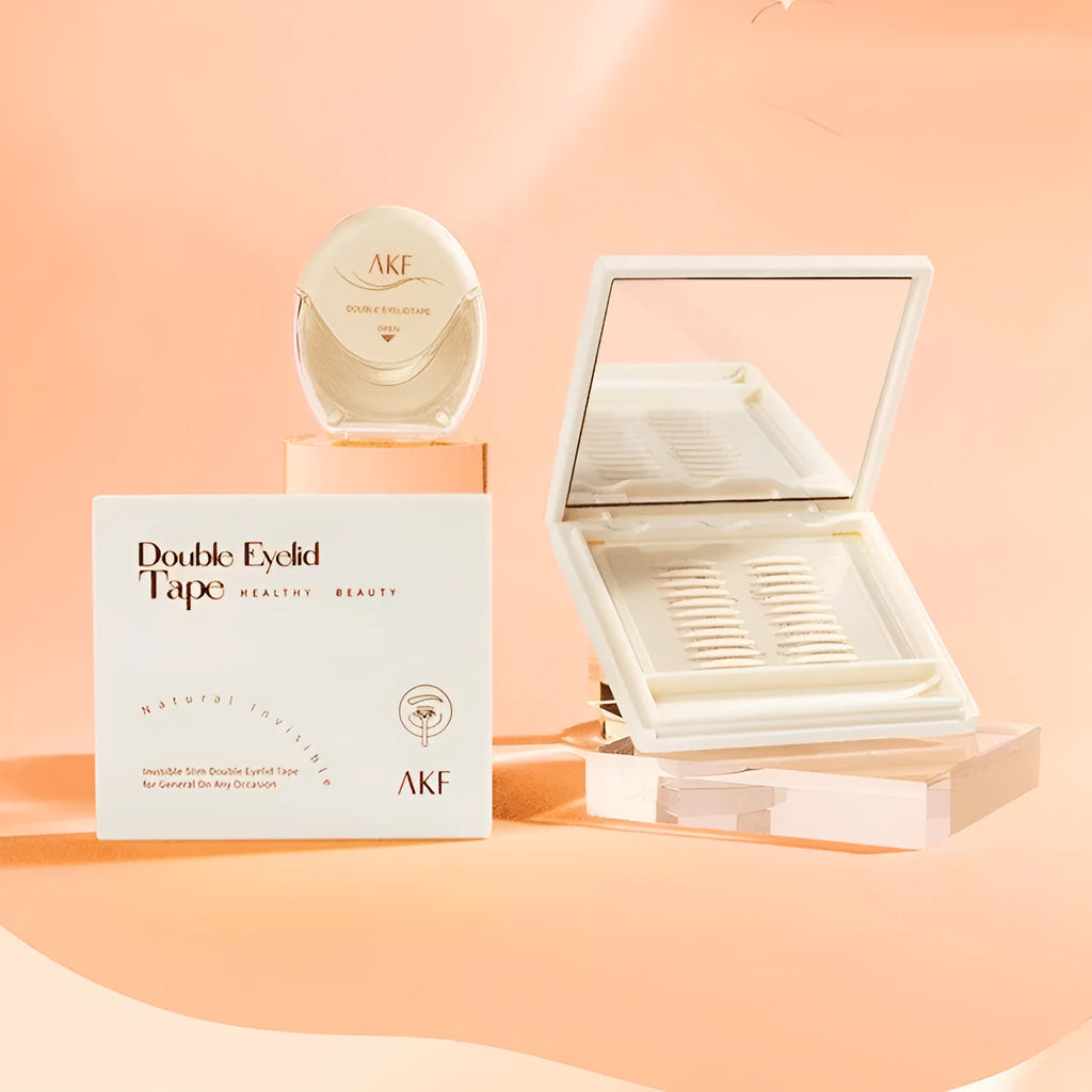 Roll of invisible natural lace double eyelid stickers in choice of Crescent S, M, or Olive M shapes.