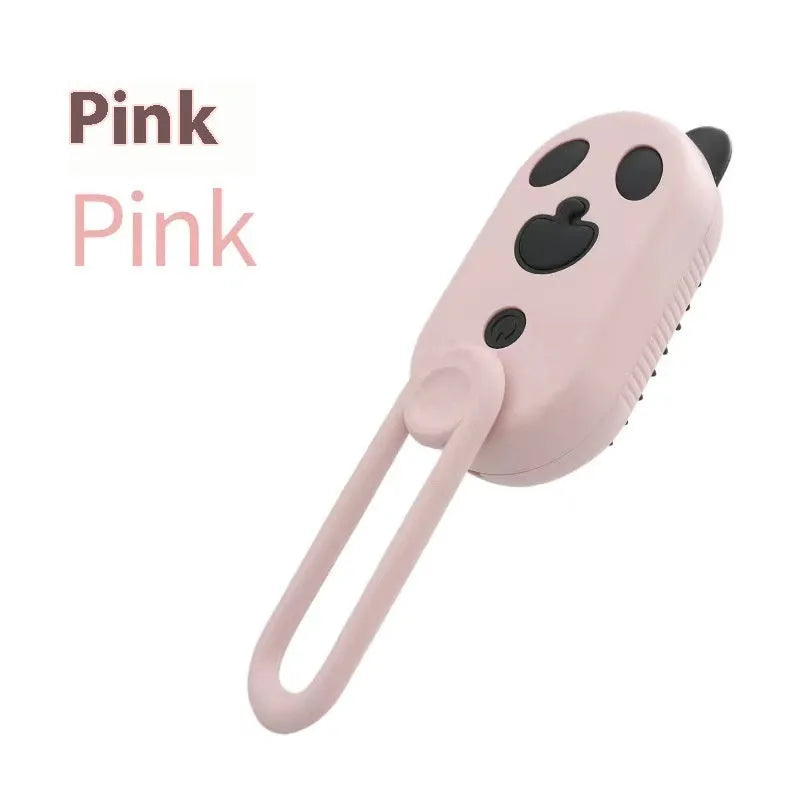 Pet grooming comb with spray function, massage features, and steam capabilities for hair removal