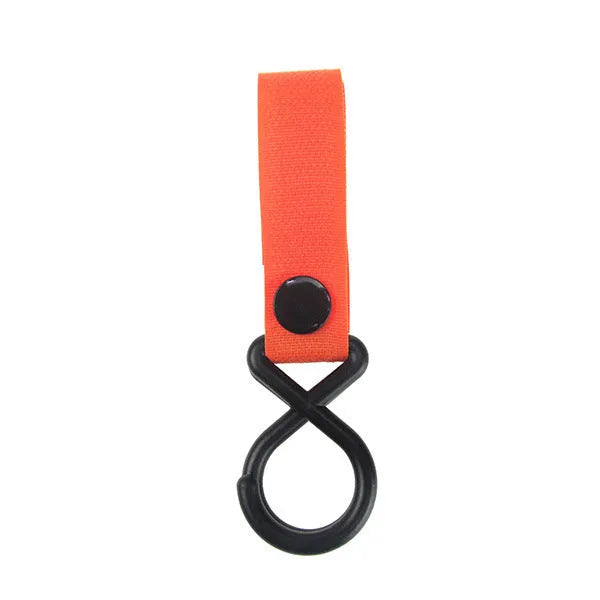 Nylon luggage velcro hook shown in multiple colour options including red, blue, green, and yellow variants