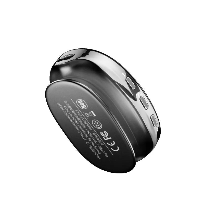 Bluetooth MP4 music player with OLED screen in black, blue or rose gold colour options