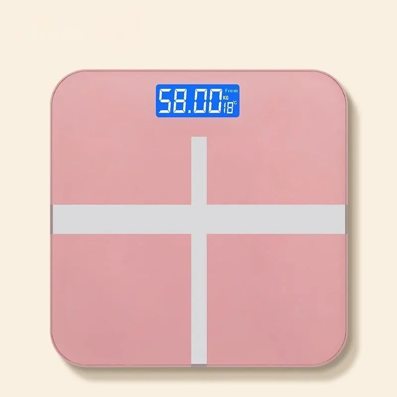 Cross pattern body weighing scale with 26cm platform in Ice Crystal White colour