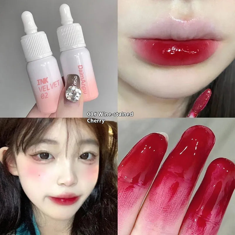 Mirror Lip Lacquer tube in the Milk Huhoo series, showing one of four available shades with 3.5g net content.