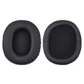 A pair of black soft PU leather replacement earpads for Sony 1R headphones.