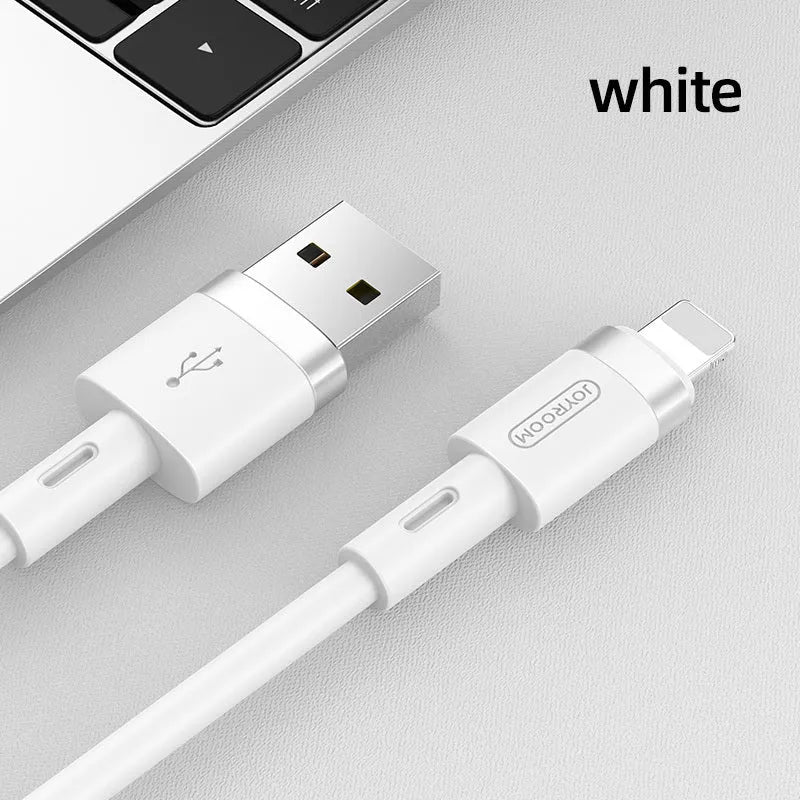 Type-C charging and data cable with straight connector, shown in multiple colour options including black, purple, red, white, and yellow.