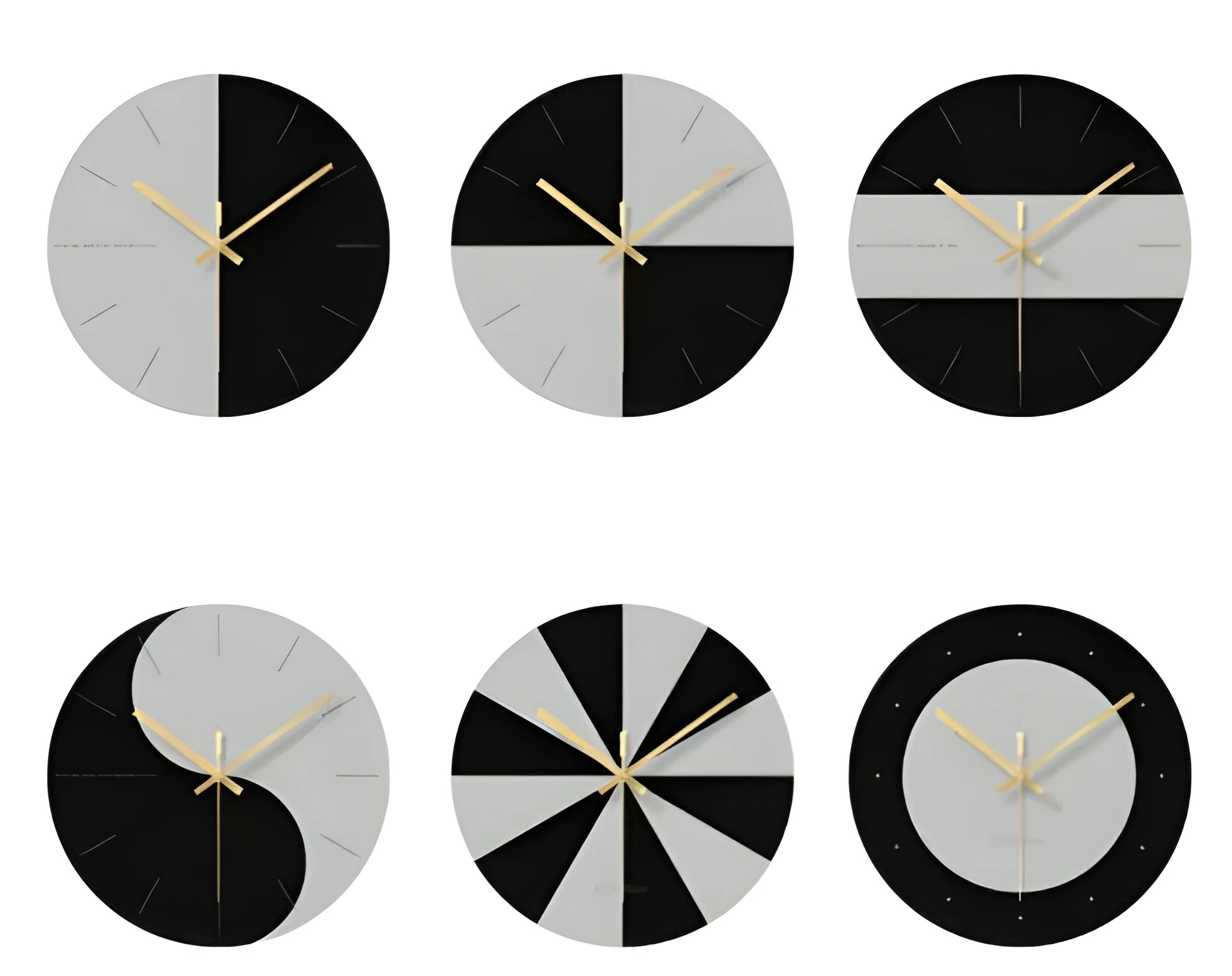 Minimalist transparent tempered glass wall clock with large 29.5 cm diameter face on a white wall.