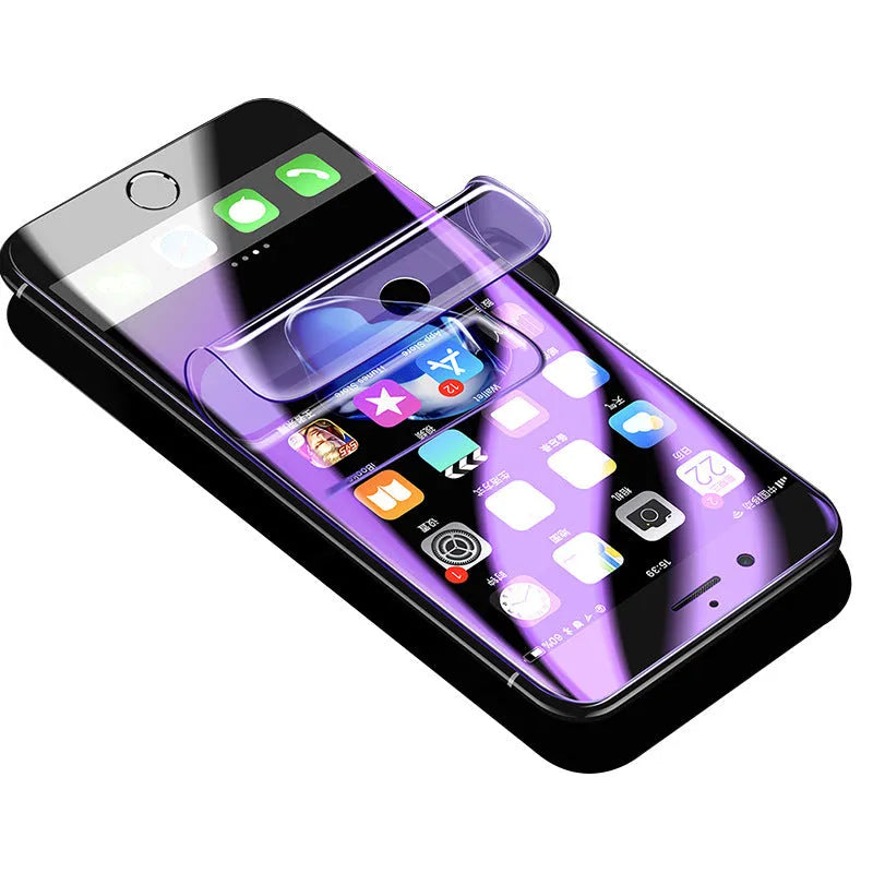 Purple Light Hydraulic Film curved screen protector for Samsung smartphones