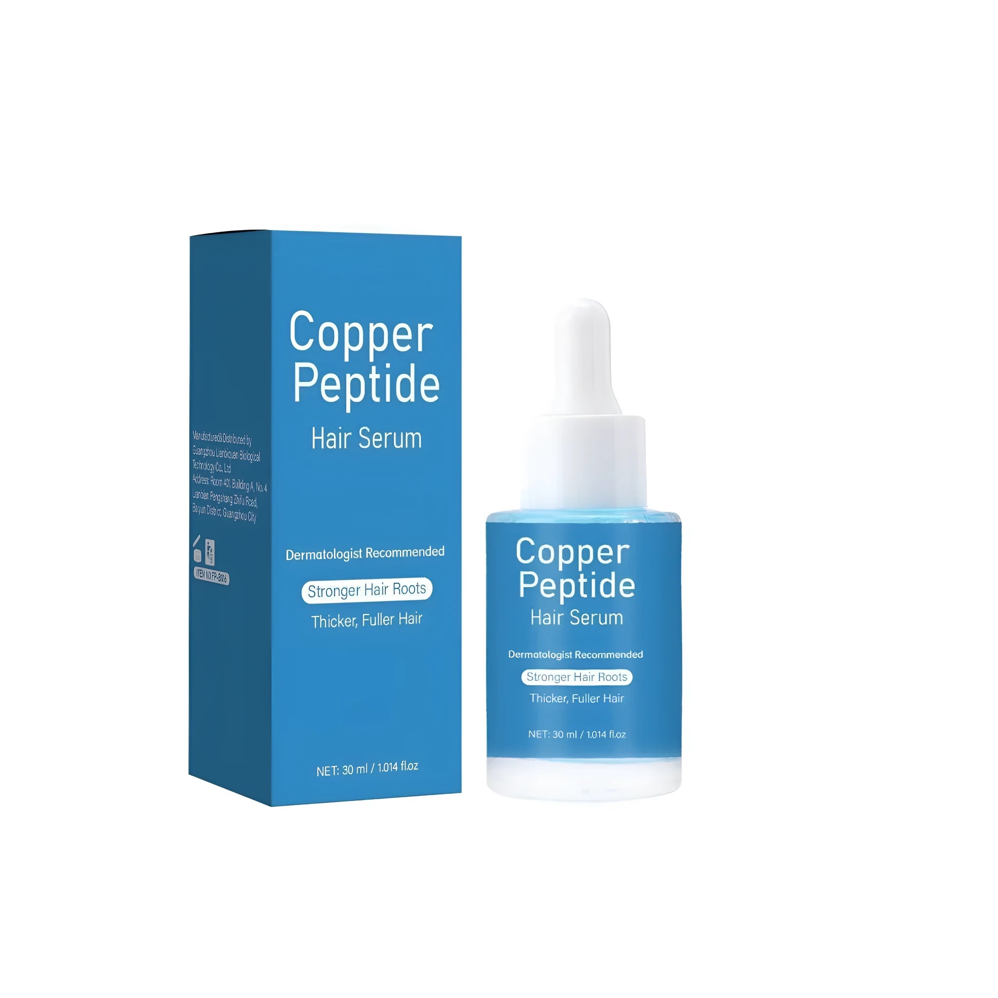 Copper peptide hair oil 30ml dropper bottle for hair and scalp treatment
