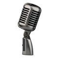 FG2 coloured retro-style condenser microphone with cable for karaoke and professional recording.
