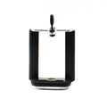 Black plastic U-clip mobile phone holder with adjustable hose bracket for universal smartphone mounting
