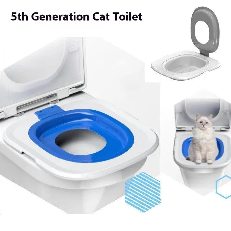 Fifth generation grey ABS plastic cat litter tray trainer mat