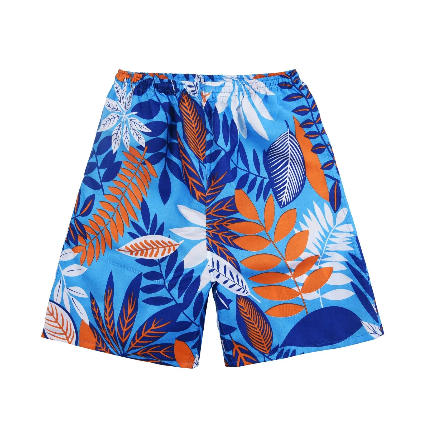 Men's floral print swimming trunks in multiple colour patterns with five-point design
