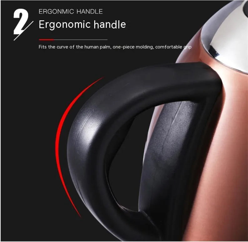 Gold full-automatic constant temperature stainless steel kettle with touch control