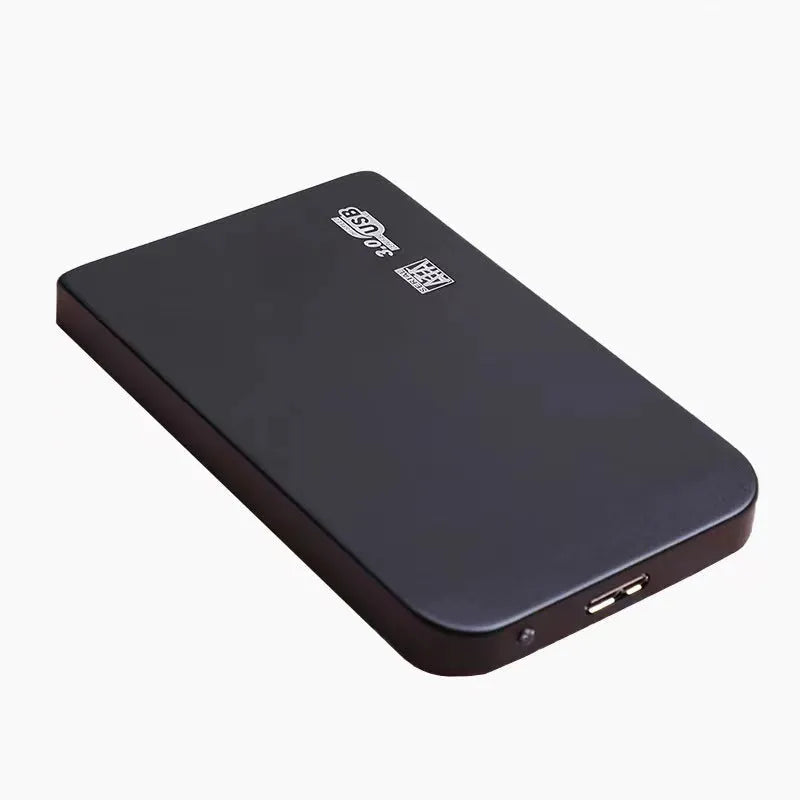 Solid state mobile hard disk with metal shell in black, blue, red, or silver colours