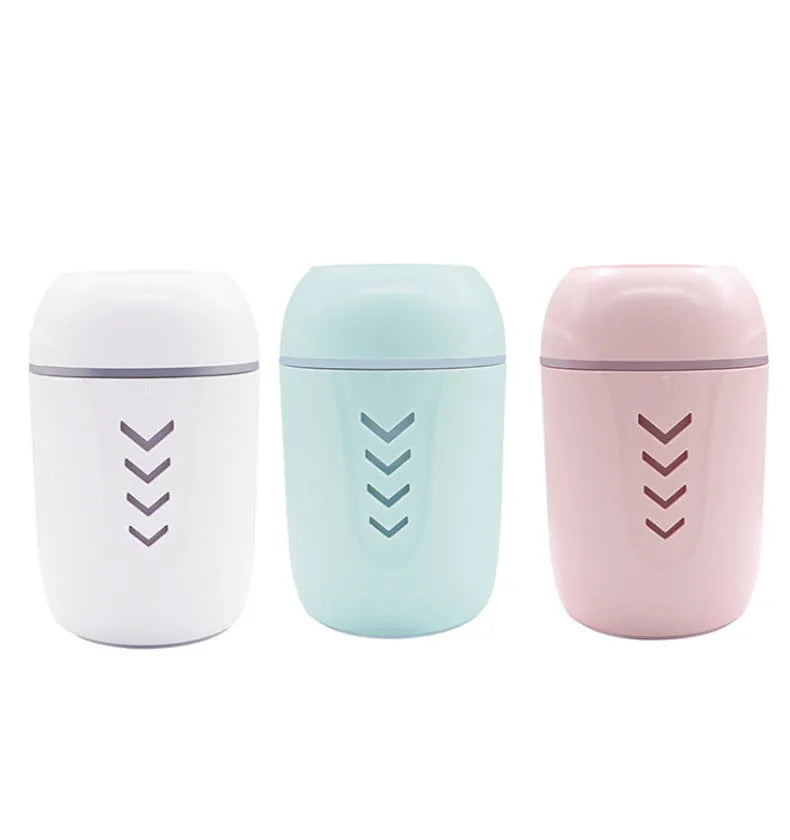 X3 portable car humidifier in columnar design with 200ml water tank capacity