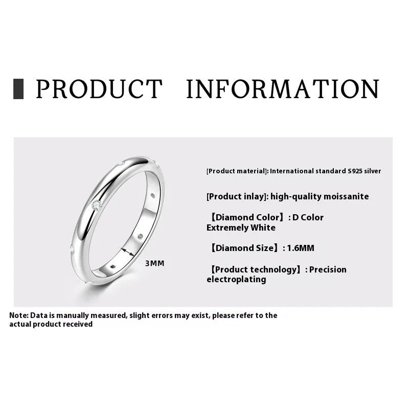 S925 sterling silver geometric round ring bracelet showing simple circular design elements