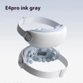 Purplish grey rechargeable Bluetooth steam eye moisturising massager on a white background