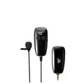 Black mobile phone lavalier microphone with 3.5mm plug for clear voice recording