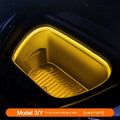 Tesla Model 3 Y front backup box ambience light interior modification with soft silicone light bar