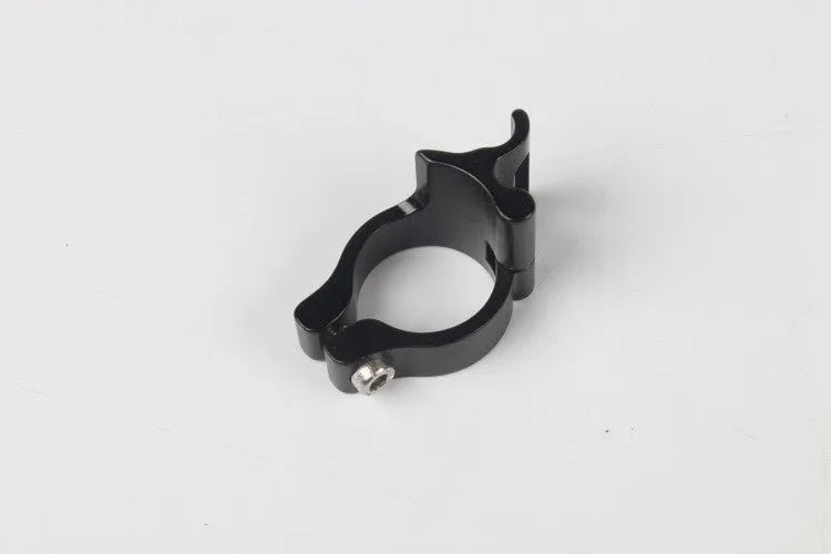 Black aluminium alloy vehicle clamp ring with 28.6mm diameter for automotive and machinery applications
