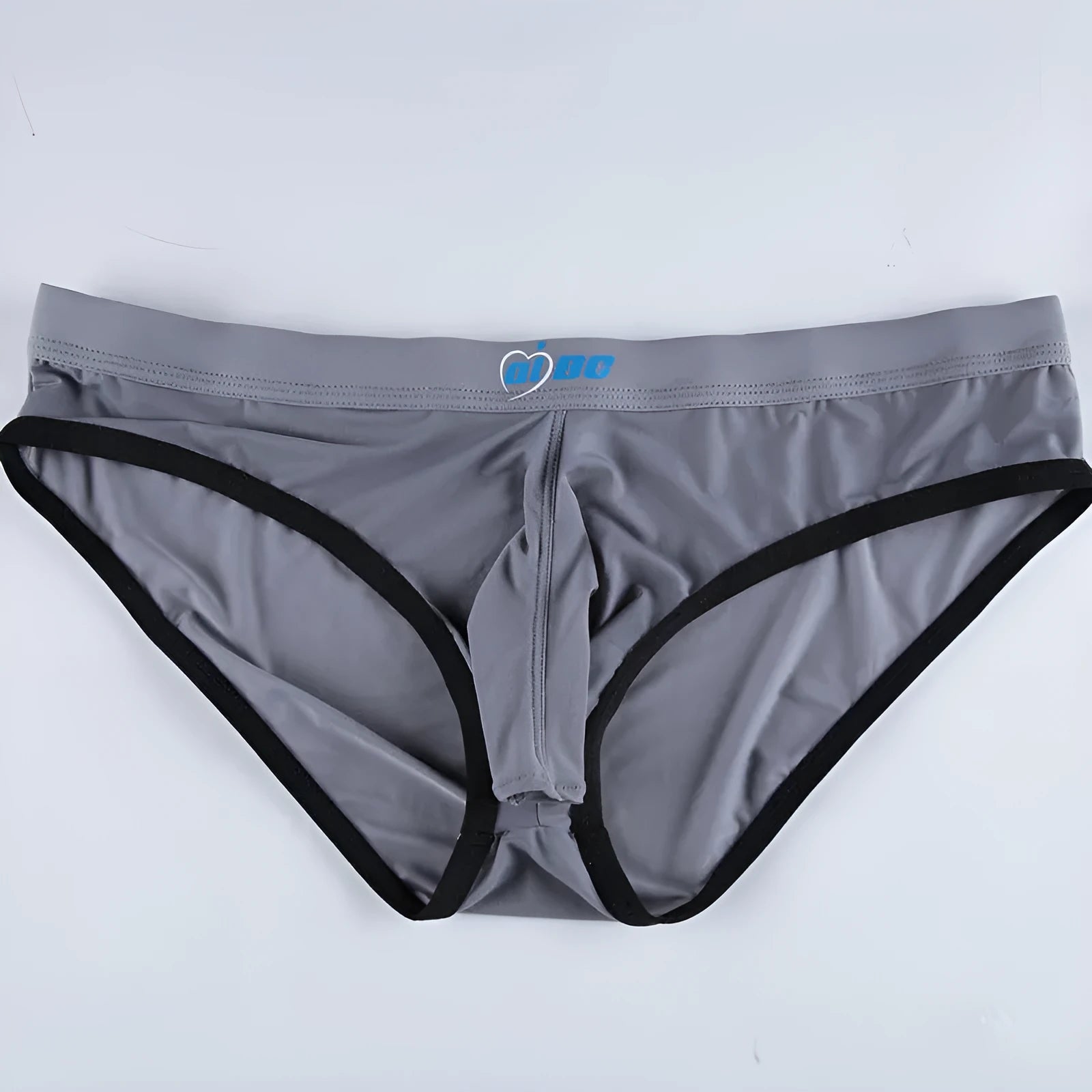 Men's ice silk underwear briefs with bullet separation pouch in seven colour options