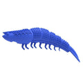 Blue cat tooth cleaning toy with 360-degree design and hard rubber construction