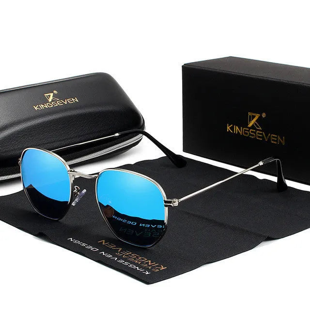 Classic round retro sunglasses for men in various colours including black, silver, and gun gray.