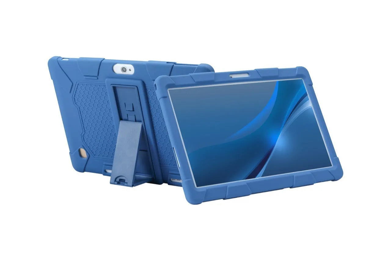 Little Overlord H10 ProM20 silicone protective case for 10.1-inch tablet in multiple colours with kickstand.