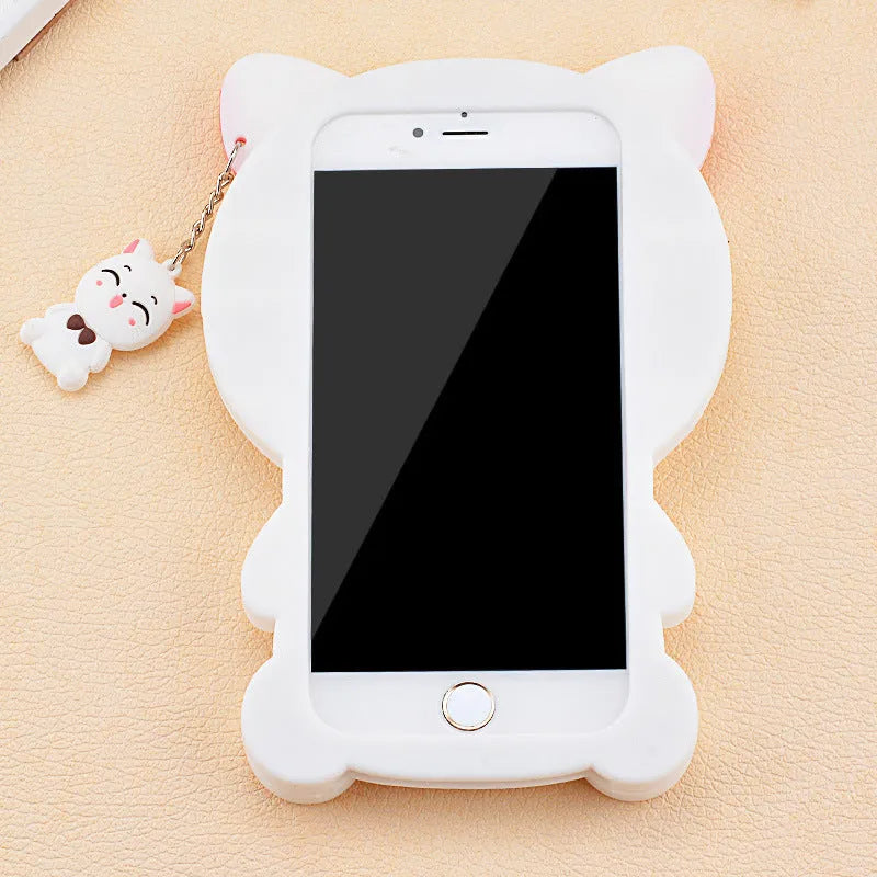 Soft silicone phone case showing edge-proof design on Samsung and iPhone models