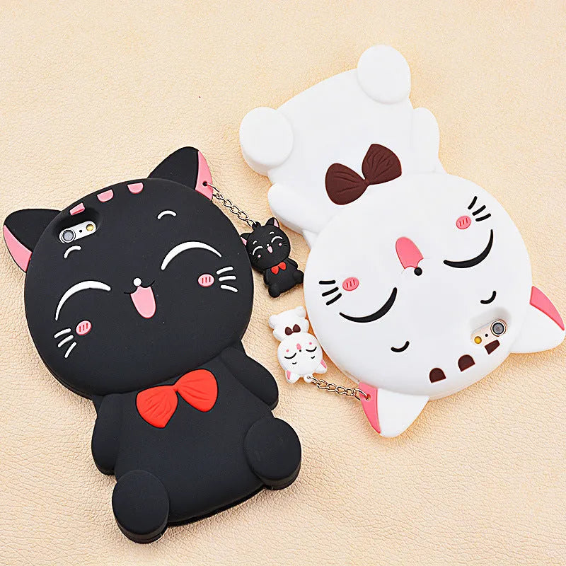 Soft silicone phone case showing edge-proof design on Samsung and iPhone models
