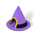 Purple cloth cat nest in Halloween witch hat shape measuring 60x45cm for small pets