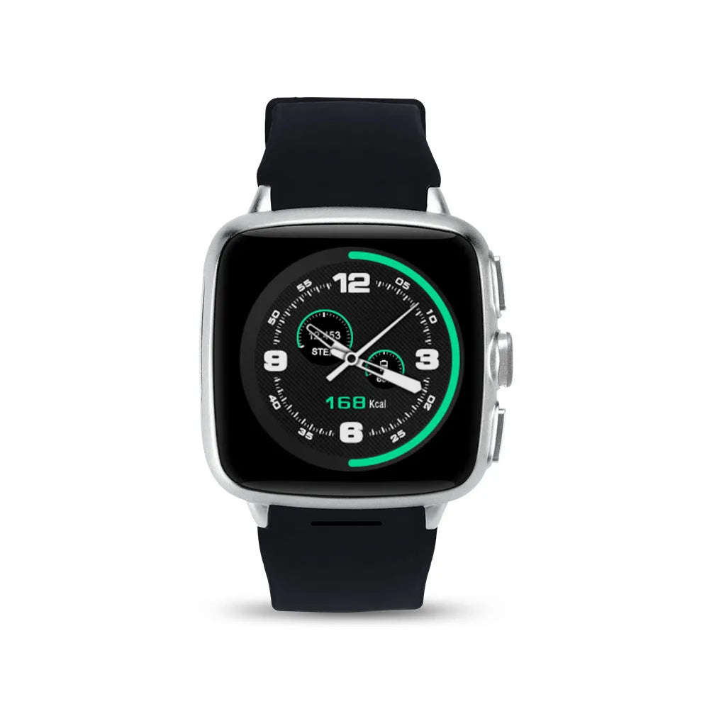 Z01smart watch in black or white with 1.54-inch HD touchscreen displayed