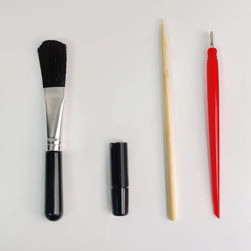 Scraping painting tools set with healing pen, scrapers and photo frames for scratch art projects