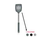 Silicone kitchenware 12 piece set with utensils and rotating storage bucket in black, grey, or khaki
