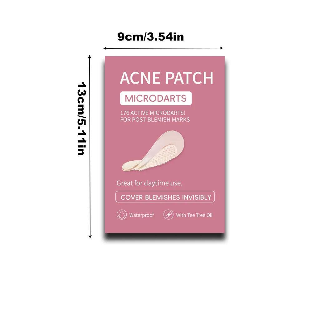 Box containing 9 round pimple patches for acne and closed comedone treatment.