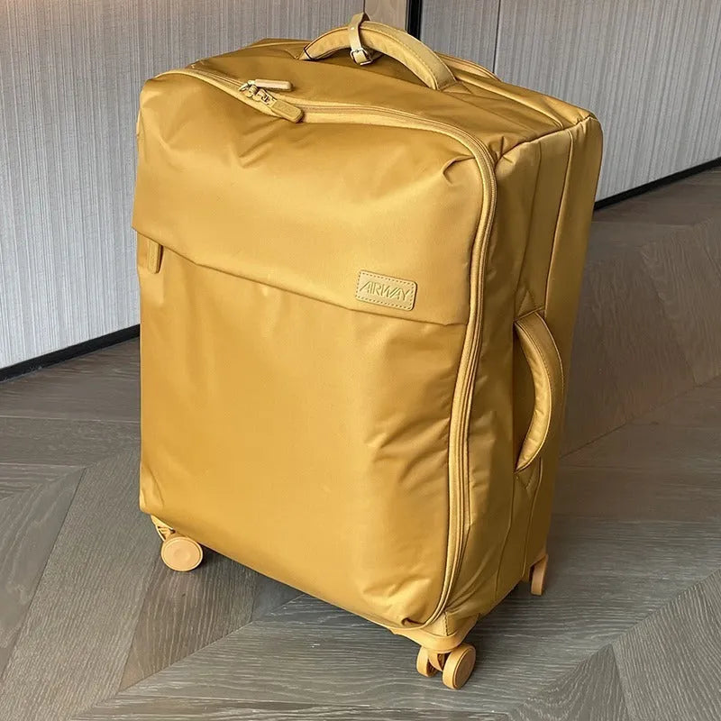 Ultra-light waterproof Oxford cloth suitcase with universal wheels in a choice of colours