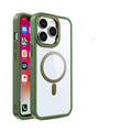 Magnetic transparent silicone phone case for iPhone showing colour options