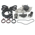 Metal belt and water pump assembly components measuring 28mm by 18mm by 16mm
