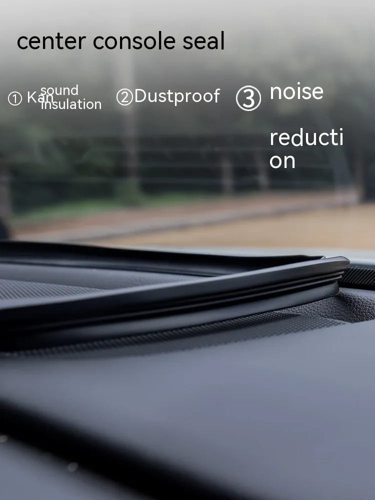 1.6 metre silicone dashboard soundproof seal strip for Outlander centre console installation