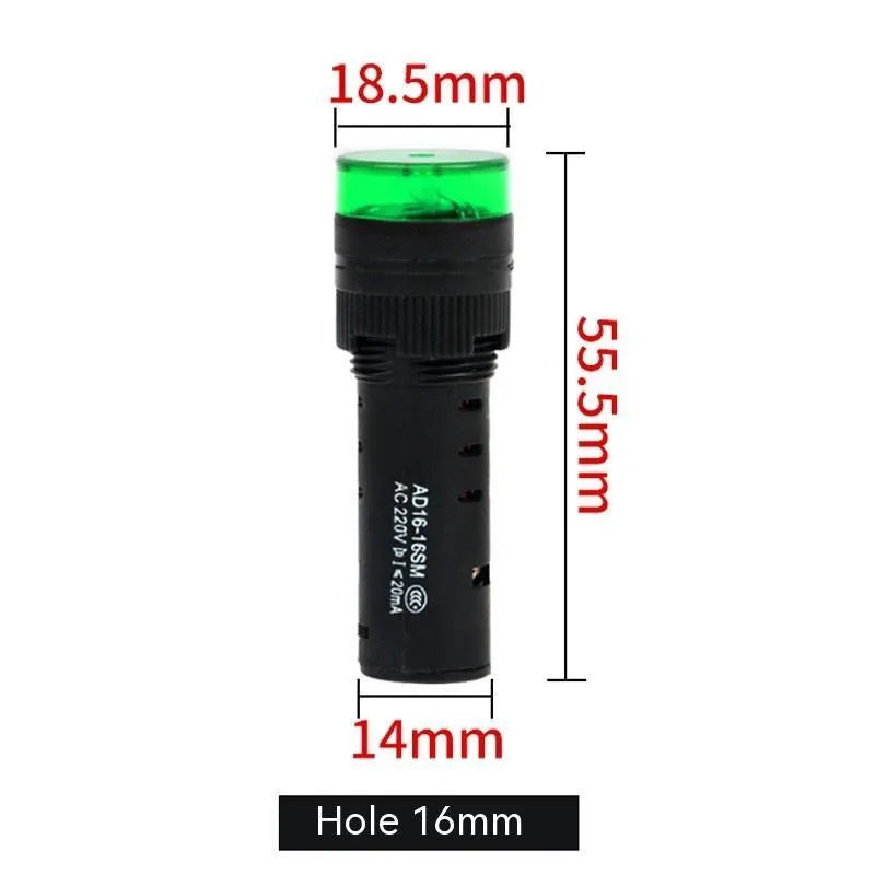 LED flashing sound and light buzzer with 22mm installation for industrial control panels
