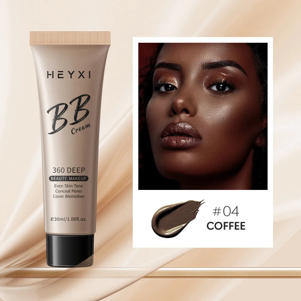 Waterproof BB cream in four colour options for universal skin coverage