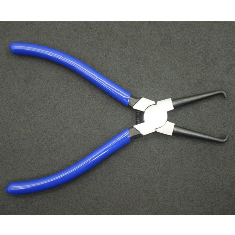 Caliper tubing pliers for fuel line maintenance with special connector removal jaws in L and S sizes