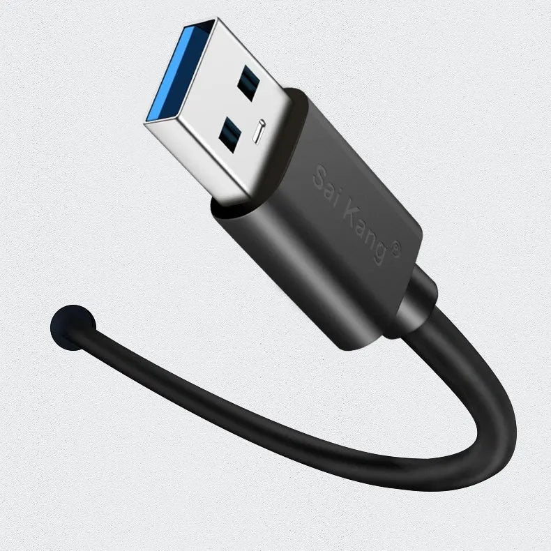 USB 3.0 and 2.0 male to female extension cable with black PVC insulation in various length options