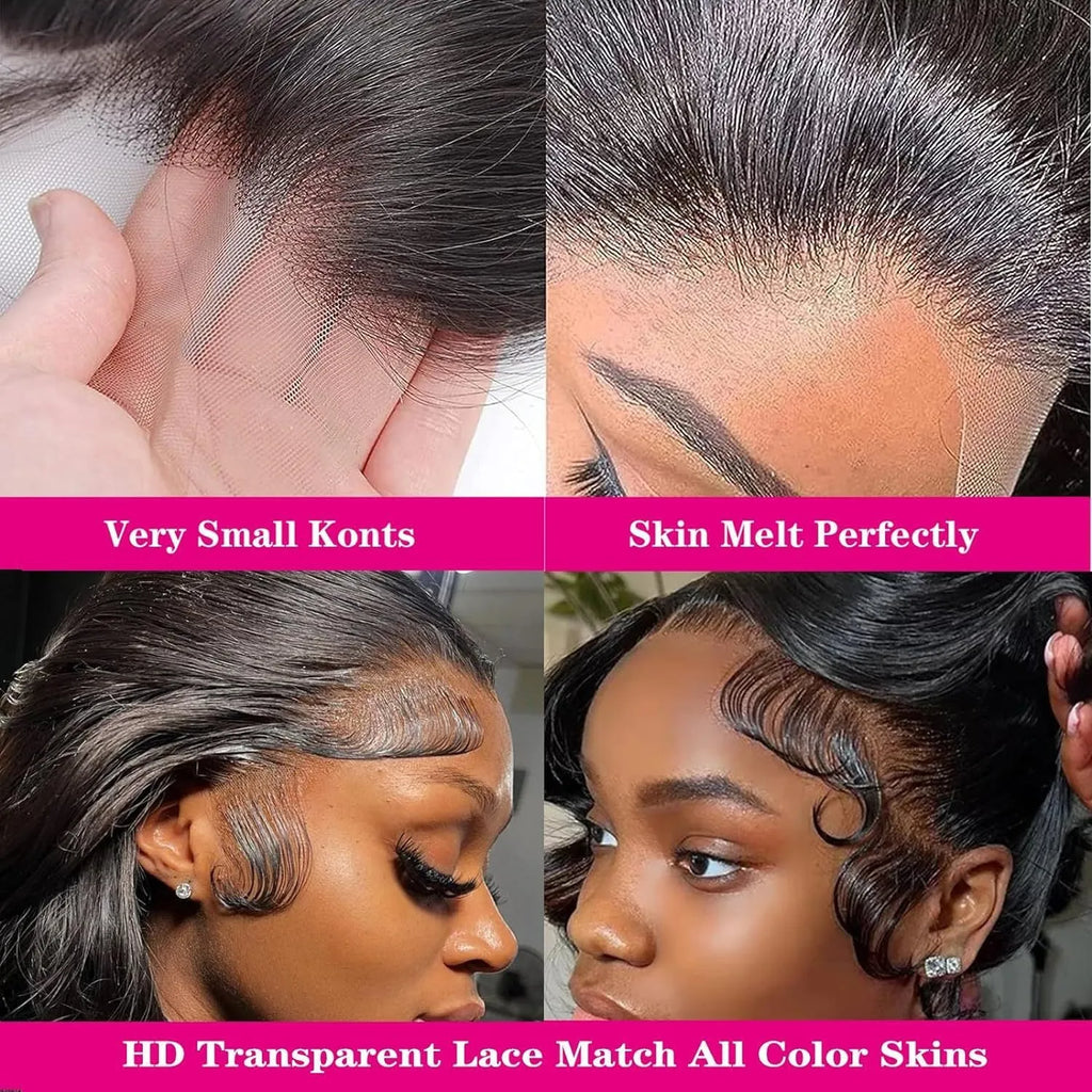 Black full-head wig with long, large curly waves and a lace mesh cap construction.